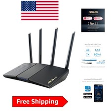 Extendable Dual Band WiFi 6 Router with Built-in VPN and AiMesh Compatibility picture