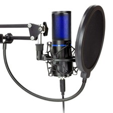 USB Microphone Cardioid, Green Screen, Shock Mount, Tripod, Scissor Mic new picture