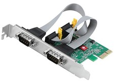 SIIG 2-Port RS-232 Serial PCIe Card, DB9, ASIX AX99100, JJ-E20711-S1 picture