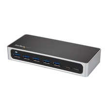 StarTech HB30C5A2CSC 7 Port USB-C USB-A Fast Charge Hub w Power Adapter picture