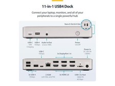 STARTECH TRIPLE-MONITOR USB4 DOCKING STATION 4K 60HZ HDMI OR -  SILVER picture