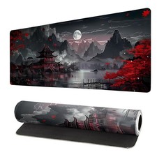 Large Waterproof Gaming Mouse Pad Japanese Style Stitched Edges Extended picture