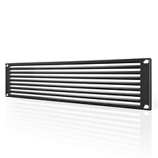 Rack Panel Accessory Vented 2U Space for 19” Rackmount, Premium Black Aluminum picture