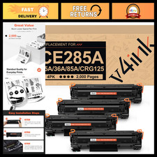 Compatible Toner Cartridge 4-Pack for HP 85A 36A 35A 125 | High-Yield Printing picture