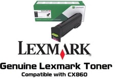 Mostly New Genuine Lexmark 82K1UM0 Magenta Ultra Hi Yld Toner 80% CX860 picture