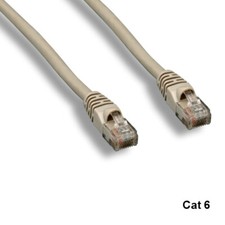 Kentek Gray 15ft Cat6 UTP Cable 24AWG 550MHz Pure Copper RJ45 Ethernet Routers picture