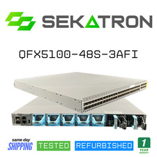 🔀 Juniper QFX5100-48S-3AFI Data Center Switch • 48× SFP+ • 6× QSFP+ Dual PSU ⚡ picture