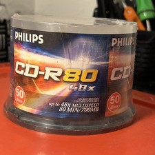 NEW SEALED in Package Philips CD-R 80 48X 80 Min/700MB 50 Discs  picture