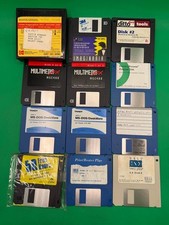 Lot of Vintage 3.5 Floppy Disks QAPlus Diagsoft MultimediaFX PrintMaster Dell RE picture