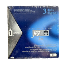 Iomega Jaz 2GB Disks 3 Pack Professional Series PC Backup Storage Media Sealed picture
