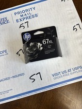 Genuine OEM HP 67XL Black Ink Cartridge 3YM57AN High Yield New Sealed 07/2027 picture