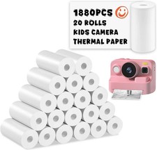 1880Pcs Mini Camera Printer Thermal Paper 20 Rolls Instant Print Photo Paper picture