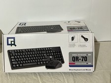 Lot Of 5 New QR-70 Wired Computer Keyboard & Optical Mouse-USB See Description picture