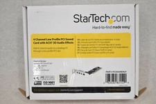 STARTECH PCISOUND4LP 4-CHANNEL LOW PROFILE INTERNAL SOUND CARD, NEW IN BOX picture