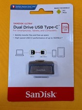 SanDisk SDDDC2256G USB Type-C 256GB Ultra Dual Drive - Silver picture