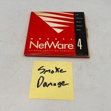 * CASE SMOKE DAMAGE * PHOTOS NOVELL NETWARE 4.1 WITH CDS AND DISK FLOPPY picture