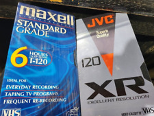 NEW Sealed Lot of 4 VHS NEW Maxell T120, JVC 120 XR T-120XR Video Cassette Tapes picture