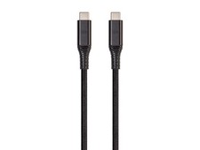 Monoprice USB 3.2 Gen 2 Type-C Data and Power Braided Cable - 1m - Black picture