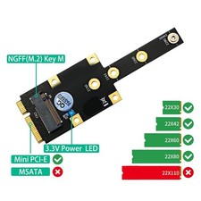 M.2 NGFF NVME SSD Adapter Mini PCIE To M.2 M Key Converter Adapter For 2230 FIHV picture