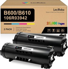 2PK 106R03942 Black High Yield Toner for Xerox VersaLink B600 B605 B610 B615 picture