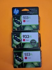 NEW - HP 933XL Magenta Ink Cartridge - Exp 2022/2025 - Lot of 3 - N picture