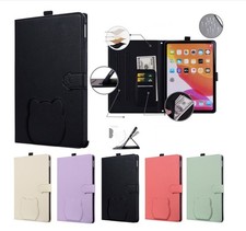 Flip Leather Cat Card Slot Tablet Case For Samsung Tab A11+ A9 S11 S10 S9 S8 S7 picture