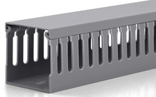 ZhiYo 2x2in Server Rack Cable Management Raceway, 2in H x W x 6ft L, Grey  picture