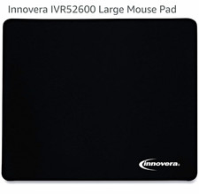 Innovera Large/XL Non-Slip Black Fabric Mouse Pad IVR52600 9.87 x 11.87 picture