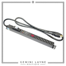 240V 30A 7200W Metered PDU L6 30P 6 C13 Outlets Breaker Surge Rack Mount ASIC 6' picture