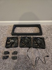 3x 120mm Black Fans + SSUPD Meshroom S 3D Printed Extension & Feet picture