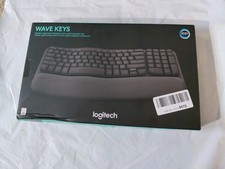 Logitech Wave Keys Wireless Ergonomic Keyboard with Cushioned Palm Rest Graphite picture