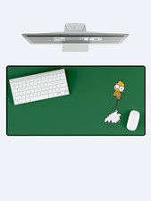 Homer Simpson Desk Mat | Funny Simpsons Bush Meme Gaming Mouse Pad Office Decor picture
