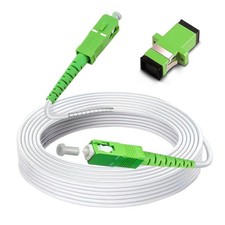 50ft (15 Meters) SC/APC to SC/APC Fiber Optic Internet Cable, Armored Single picture