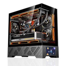 MATX PC Case 5.5 Display Panoramic Glass 360mm Water Cooling Computer picture