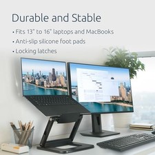 KENSINGTON SMARTFIT EQ ADJUSTABLE LAPTOP STAND FOR DESK, FOLDABLE -  BLACK picture