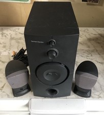 Harman Kardon HK395 2.1 Speaker System w/ Subwoofer Complete Computer  picture