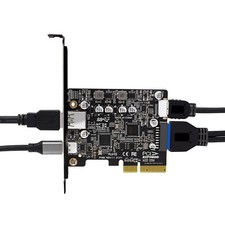 PCIe to USB 3.2 Gen2 Adapter 10 Gbps Expansion Card With Dual 2.2A Ports picture