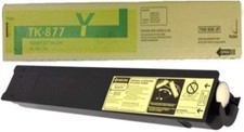 Original Kyocera TK-877Y Yellow Toner. New Sealed Toner, We Ship Fast picture