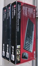 New Open Box Complete  Labtec Media Wireless Desktop Keyboard & Mouse Set  picture