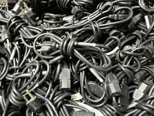 Lot of 50 3-Prong Power Cables 6FT PC, Printer Power Cord picture