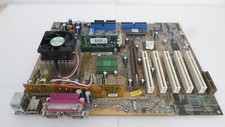 ASUS A7V MOTHERBOARD W/ AMD CPU, HEATSINK & RAM picture