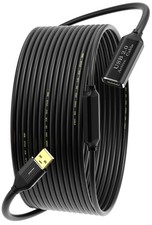 Active USB 2.0 Extension Cable 100FT(30M)with 100 ft (30m), Black picture