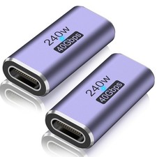 Meliya 2 Pack USB C Coupler, USB Type C Female to Female Adapter Extender Compat picture