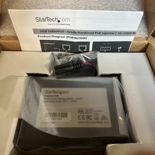 StarTech Industrial Gigabit Ethernet 30W 802.3at PoE+ PoE Injector POEINJ30W picture