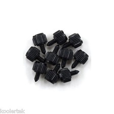10 x Black Computer Case Thumb Screws 6-32 for Cover / Power Supply / PCI Slots  picture