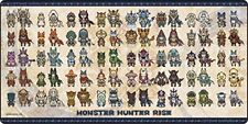 Capcom Monster Hunter Rise Gaming Mouse Pad Palamutes Palicoes 800x400mm mat picture