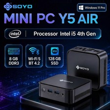 Mini PC Y5 AIR Intel Core I5 4250U 8GB RAM 128GB ROM Windows 11 Pro WiFi BT4.2 picture