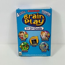 Scholastic Brain Play 1st Grade 3rd edition PC CD-ROM Software Children's Game picture