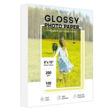 100 PCS Glossy Photo Paper 8x10 Inch 200GSM/54LB Inkjet Printer Dye Ink Sheet picture