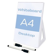 White Board Dry Erase Board 11.8 x 8.3 Inches, Small Stand-Up or Hangable Des... picture